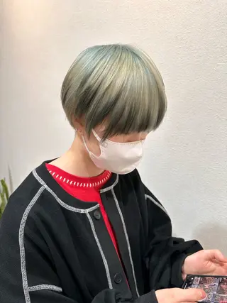 ショート カラー アメイジングヘアー 千歳店　福嶋のヘアスタイル