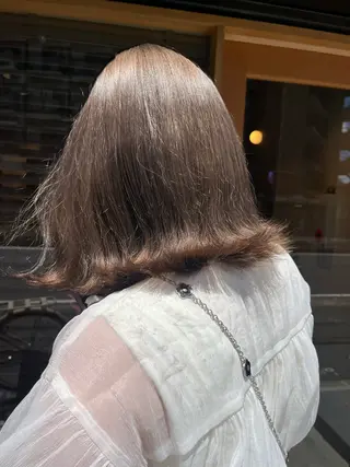 ミディアム カラー end roll りんのヘアスタイル