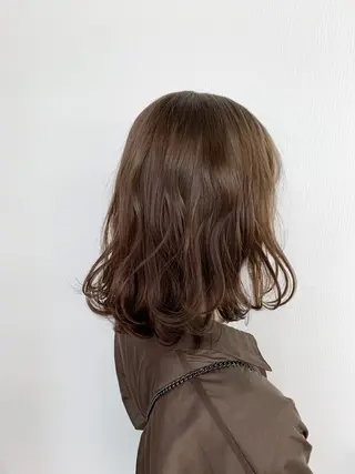 セミロング カラー ヘアアレンジ RAIA💎ケア ブリーチ＆パーマ💎のヘアスタイル