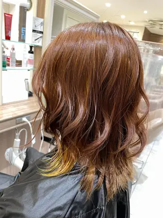 ミディアム カラー CUT  STUDIO 141所属・渡部 恭子のヘアスタイル