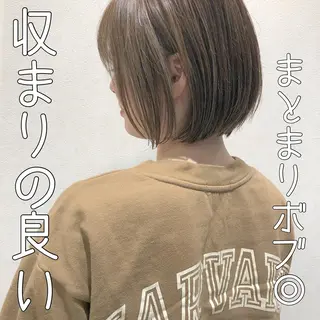 ショート カラー 横浜ブリーチムラ直し ハイトーン/ブリーチのヘアスタイル