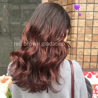 セミロング カラー ヘアアレンジ knock【ノック】所属・烏丸韓国ヘア🇰🇷 ayaka🎀のヘアスタイル