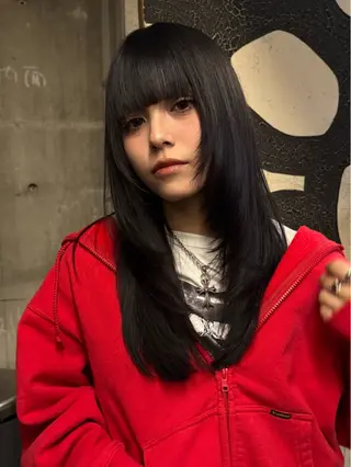 ロング カラー パーマ YOKO/パーマ レイヤーカットのヘアスタイル