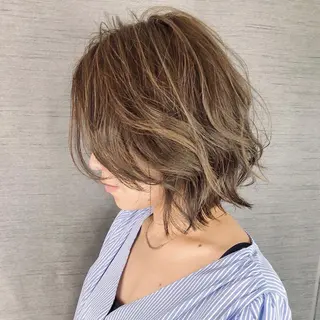 ショート ボブ、縮毛矯正👑 心斎橋/高城涼也のヘアスタイル