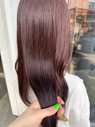 ロング カラー クロスパーマ/うる艶 カラー/Kurumiのヘアスタイル