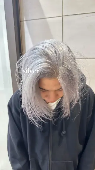 ミディアム カラー ハイトーン/ブリーチ カラー/SHOGOのヘアスタイル