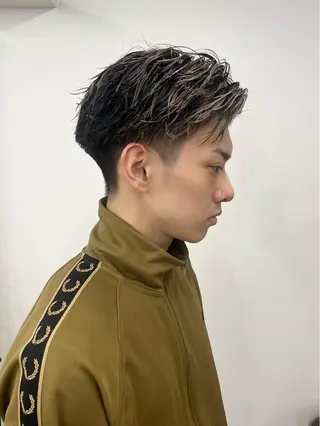 ショート カラー パーマ ヘアアレンジ メンズ 💎髪質改善特化💎 RUITOのヘアスタイル