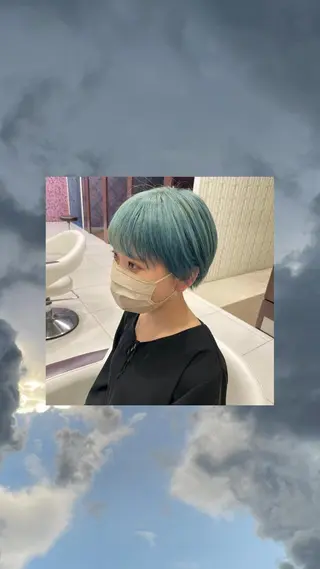 ショート カラー 益川万由 /高崎のヘアスタイル