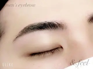 メンズ アイブロウ &.feel エンフィールのマツエク・マツパデザイン