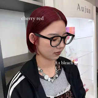 ミディアム カラー 🍒暖色✖️レイヤー ／Haruna🍒のヘアスタイル