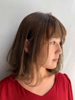 ミディアム カラー 🍃柔らかヘアー田中 瑞希🍃のヘアスタイル