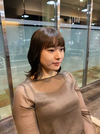 ミディアム カラー STYLE エキシティ店所属・【似合わせパーマ】 STYLE 杉原　魁のヘアスタイル