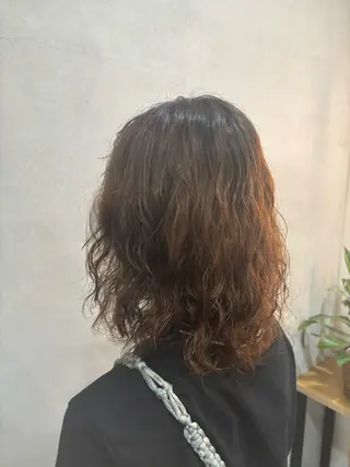 ミディアム パーマ あいか🌷韓国ヘア/ 艶髪/ハイトーンのヘアスタイル