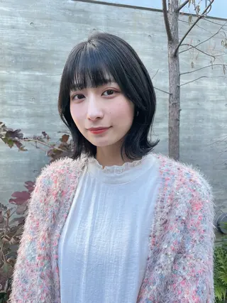 ショート カラー ヘアアレンジ 顔周りカット× 髪質改善【リョウ】のヘアスタイル