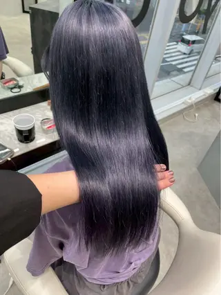 ロング カラー ハイトーンカラー🐬 えりかのヘアスタイル