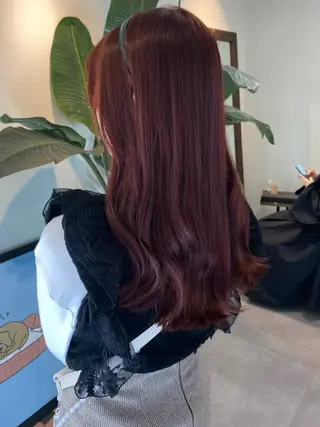 セミロング カラー roka所属・当日予約大歓迎💗 依田瑞希のヘアスタイル