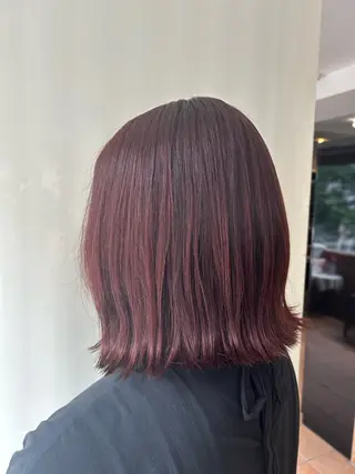 ミディアム 中野 結華のヘアスタイル