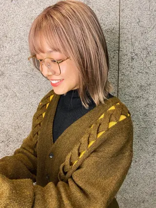 ミディアム 🌿艶ハイトーン/ 似合わせヘア/ショウのヘアスタイル