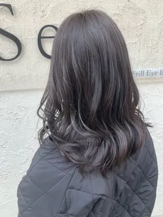 ミディアム カラー 西村 弘輝 パーマ/艶髪カラーのヘアスタイル