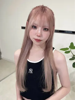 ロング カラー amoretto 天文館店kiraのヘアスタイル