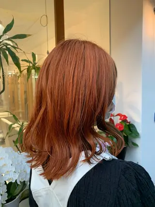 ミディアム カラー 福田 千尋のヘアスタイル