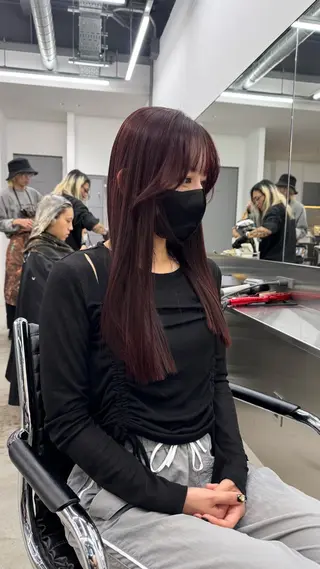 ロング LIT.所属・レイヤーカット🎀 モデル施術◎吉村麻佳のヘアスタイル