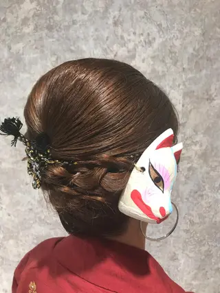 ミディアム ヘアアレンジ uru"所属・uru" すずきさゆりのヘアスタイル