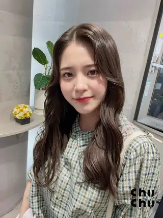 ロング カラー ダブルカラー 新宿のヘアスタイル