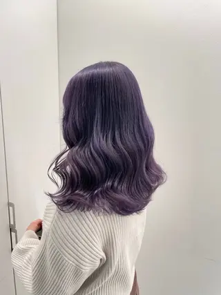 ミディアム カラー 🤍💕ブリーチカラ ーAyaka💕🤍のヘアスタイル