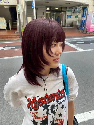 ミディアム カラー ナチュラルヘア🫧 ナナミのヘアスタイル