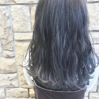 ロング カラー AMI ウルフパーマ/メンズのヘアスタイル