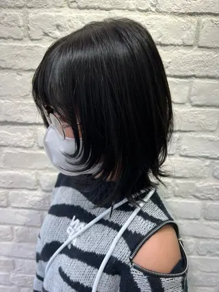 ミディアム mama美容師 たかはし みくのヘアスタイル