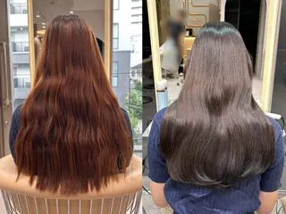 セミロング 大宮/透明感カラー＆ 美髪矯正🎀ゆづきのヘアスタイル