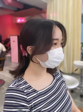 ミディアム YUZU🎀顔まわり ×レイヤーカットのヘアスタイル