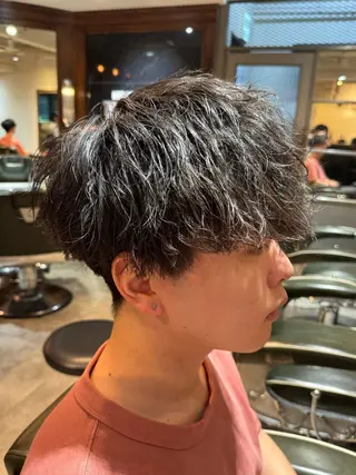 ショート パーマ 【⭐️men's限定 ⭐️】平田雅暉のヘアスタイル