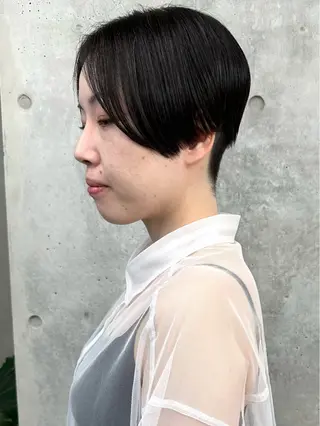 ショート 小顔ボブ/お悩み解決 /ボブパーマ/とういのヘアスタイル