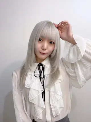 ロング カラー 韓国×髪質改善💊 似合わせ/武田涼のヘアスタイル