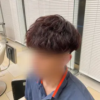 ショート カラー パーマ メンズ 牧 ゆりか𓋈のヘアスタイル