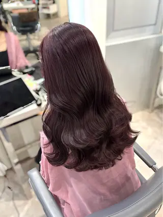ロング カラー MEI🎀つやカラー 🎀レイヤー🎀渋谷のヘアスタイル