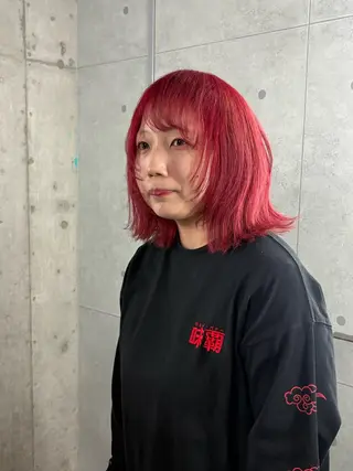 カラー ドアベルヘアリビング所属・加藤志保 🎗️🫧モデル募集のヘアスタイル