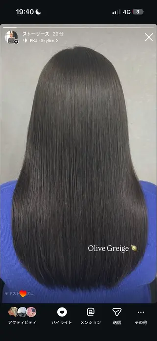 ロング カラー カラーモデル募集🌝 Kudo Ryokoのヘアスタイル