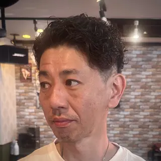 ショート パーマ メンズ GLADMAN'S CUT CLUB 立川所属・立川メンズカット/ メンズパーマ💈三上のヘアスタイル