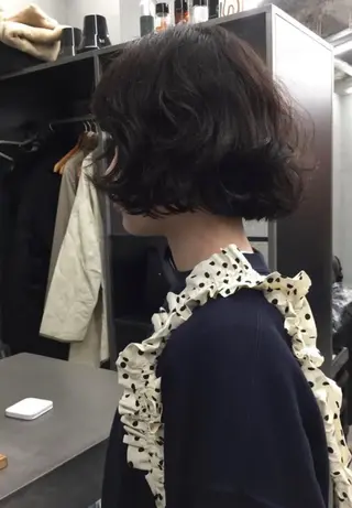 ショート パーマ 梅田美容室　山本 歩夢のヘアスタイル