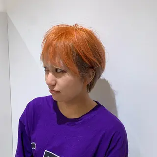 ショート カラー 似合わせスタイル 岡田勇哉のヘアスタイル