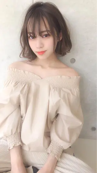 ミディアム カラー ⛄️冬の透明感 カラー⛄️大西のヘアスタイル