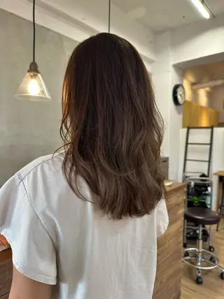 ロング note キシモト ハルカのヘアスタイル