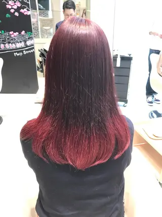 セミロング カラー ヘアアレンジ Re:ta KANZOのヘアスタイル