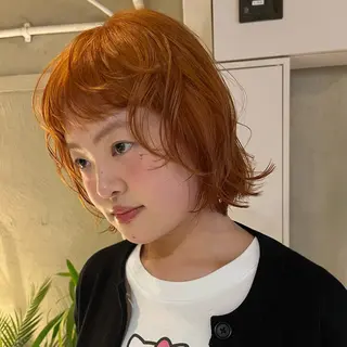 ショート カラー ボブハイトーン🦖 デザインMAMIのヘアスタイル