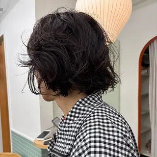 ミディアム カラー GO TODAY SHAiRE SALON 原宿本店所属・ボブ/レイヤー/ ハッシュカット/河内のヘアスタイル