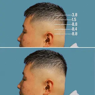 ショート メンズ &CREW スタッフのヘアスタイル